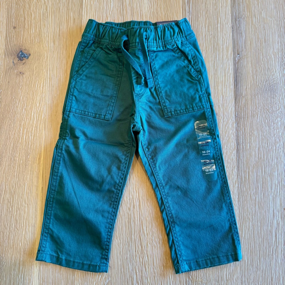 NWT Baby Gap Kids Green Casual Pants 18-24 months